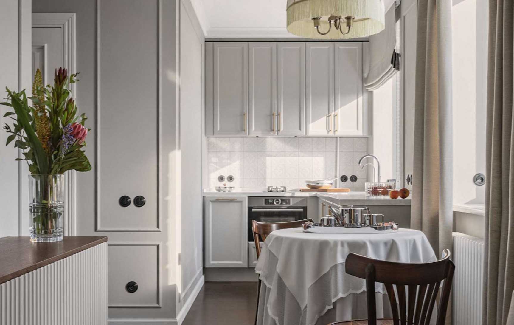 Időtlen elegancia férfi 48 m2-es lakásában: meleg szürke-bézs árnyalatok Időtlen elegancia férfi 48 m2-es lakásában: meleg szürke-bézs árnyalatok