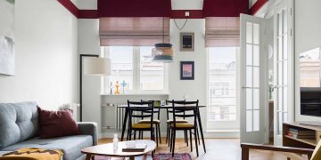 Retro báj és modern funkcionalitás, bérházban felújított 80m2-es lakás