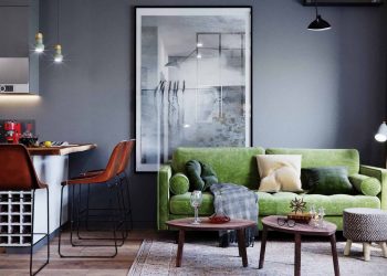 Kis lakás, bátor térszervezés és letisztult design