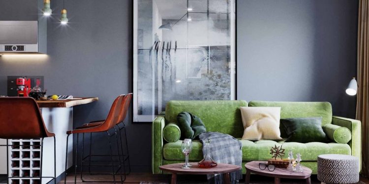 Kis lakás, bátor térszervezés és letisztult design