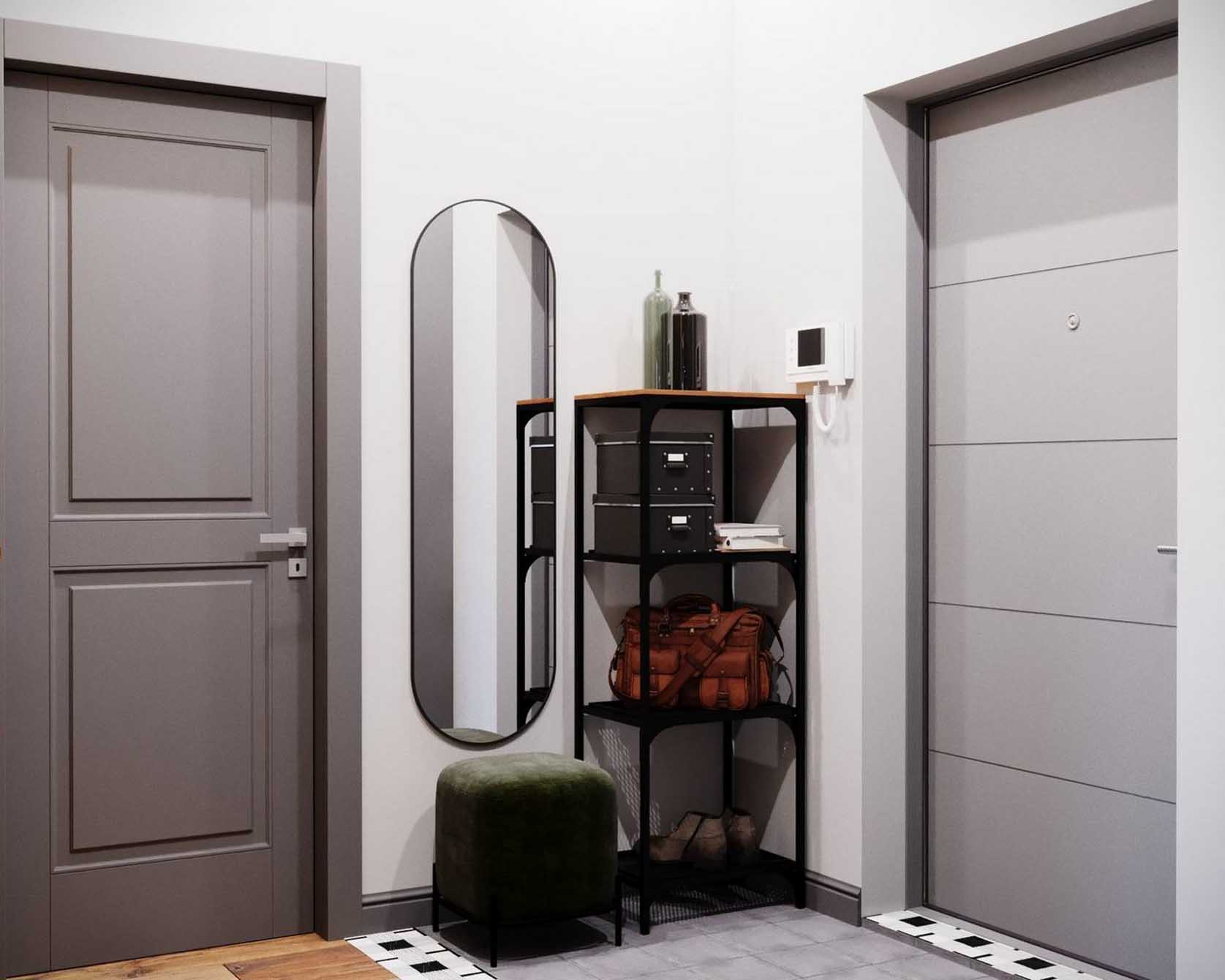 Kis lakás, bátor térszervezés és letisztult design