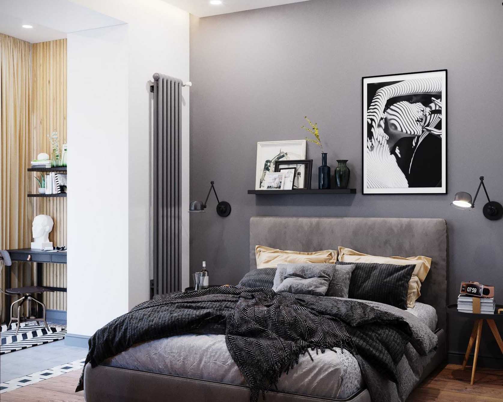 Kis lakás, bátor térszervezés és letisztult design