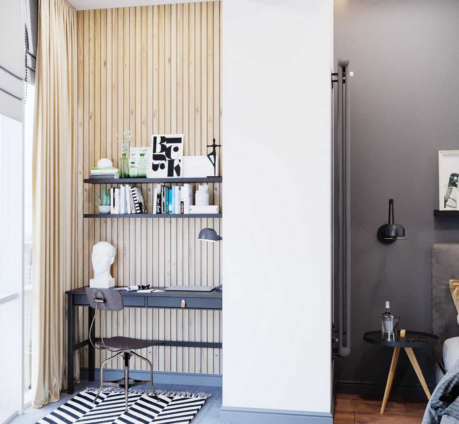 Kis lakás, bátor térszervezés és letisztult design