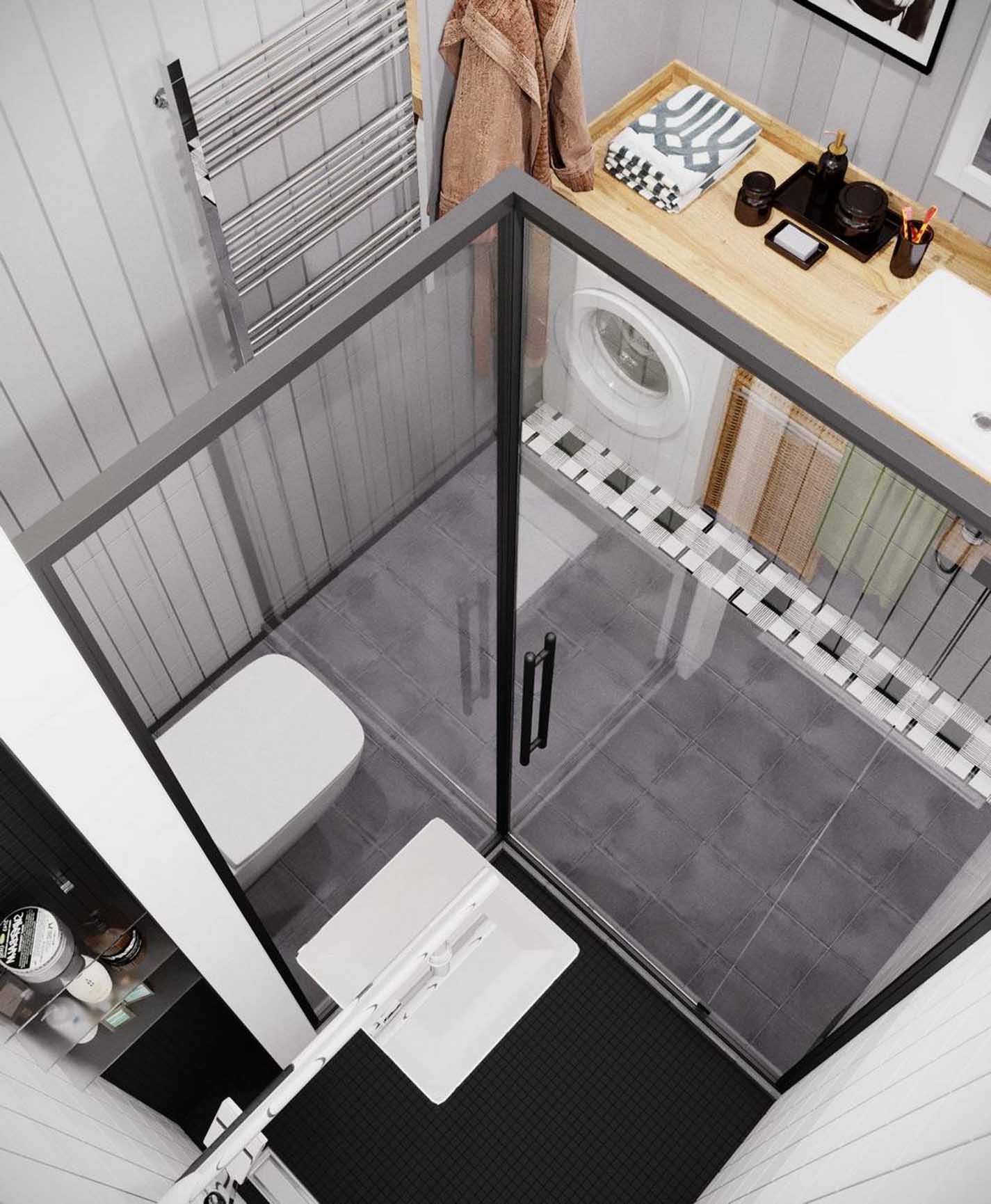 Kis lakás, bátor térszervezés és letisztult design