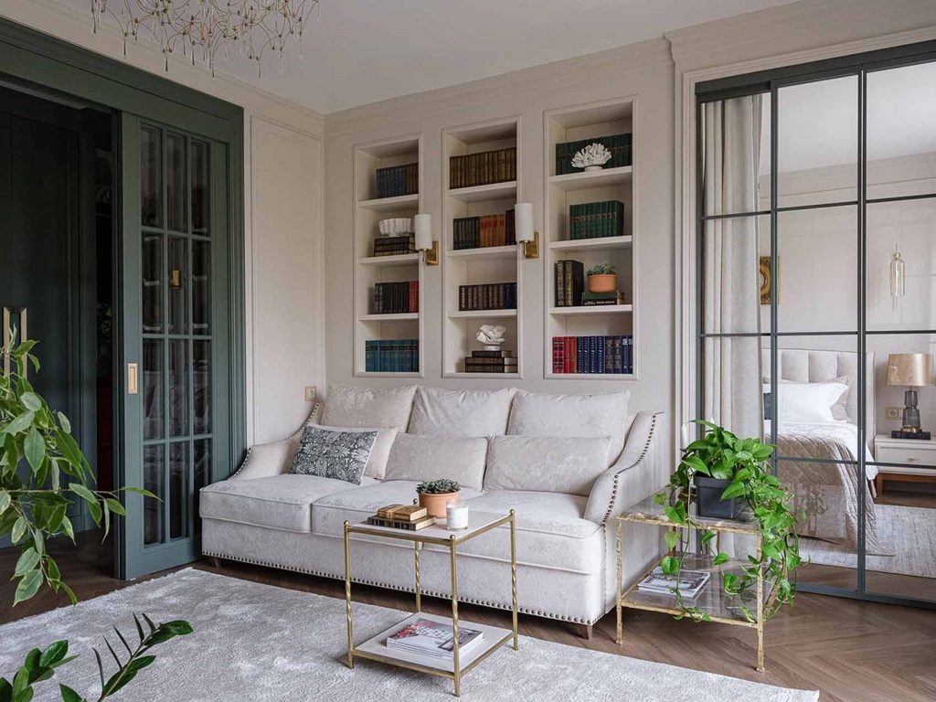 Klasszikus polgári lakás, természetközeli elegancia