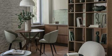 Komoly férfias hangulat egy csendes bérházban felújított 53 m2-es lakásban