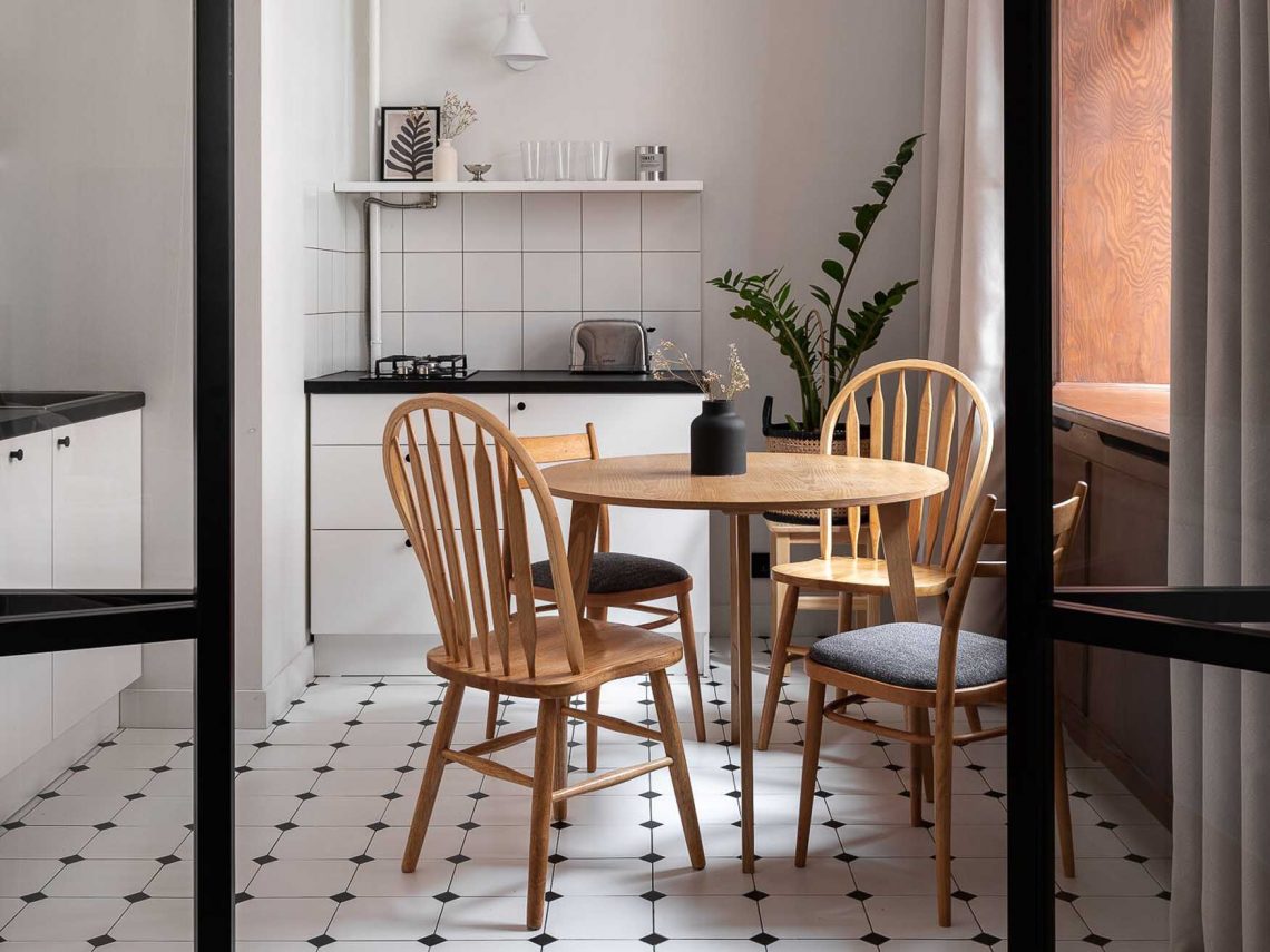 Lelakott kétszobás, régi építésű lakás felújítása: 52 m2, retró hangulat