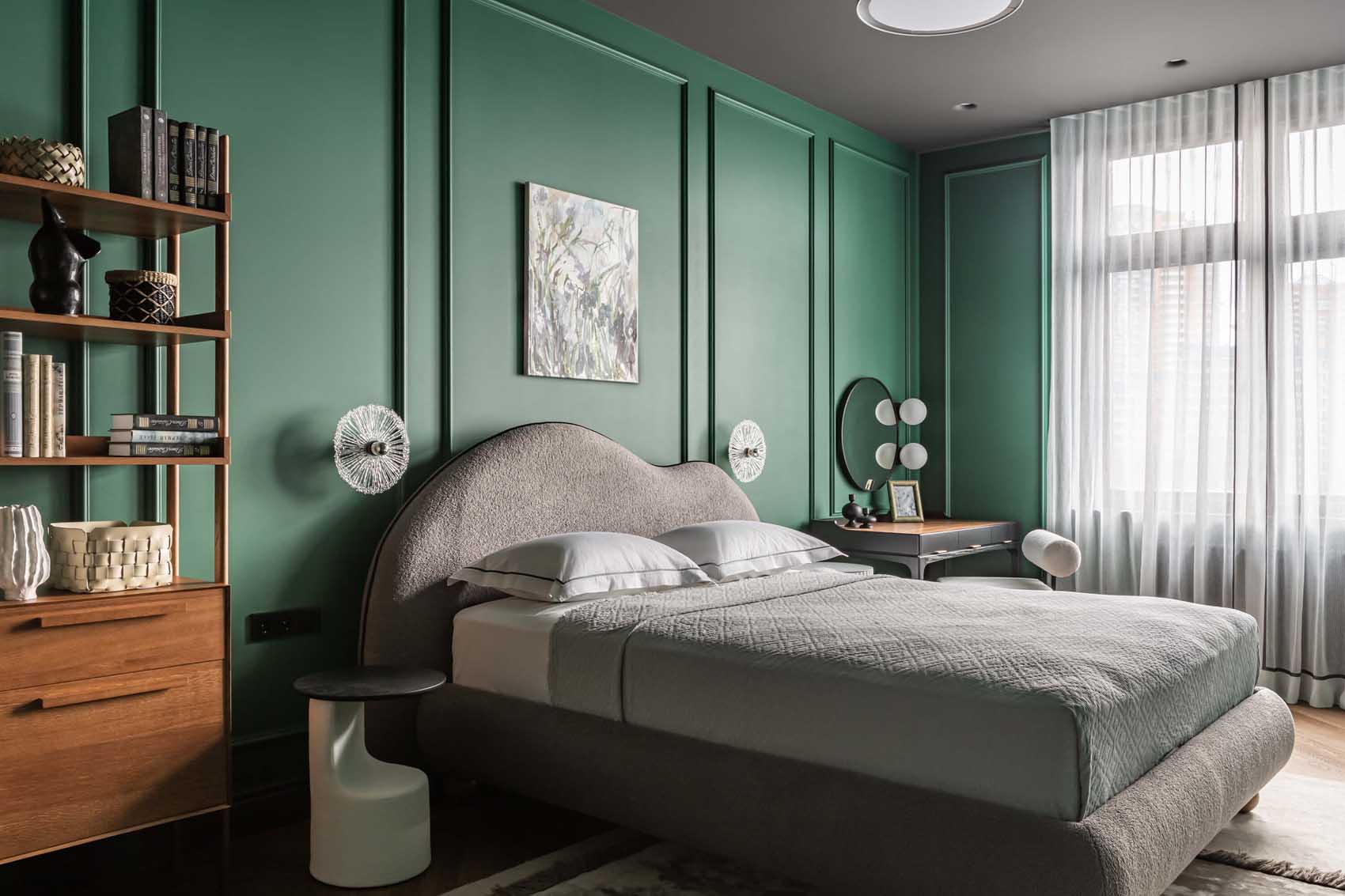 Zöld, szürke, bézs, terrazzo és rejtett tárolórendszerek 75 m2-en Zöld, szürke, bézs, terrazzo és rejtett tárolórendszerek 75 m2-en