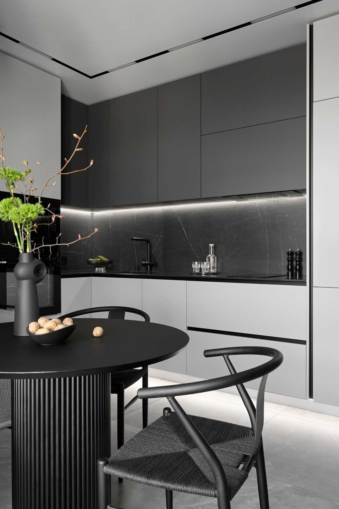 Modern minimalista legénylakás új lakóparkban Modern minimalista legénylakás új lakóparkban