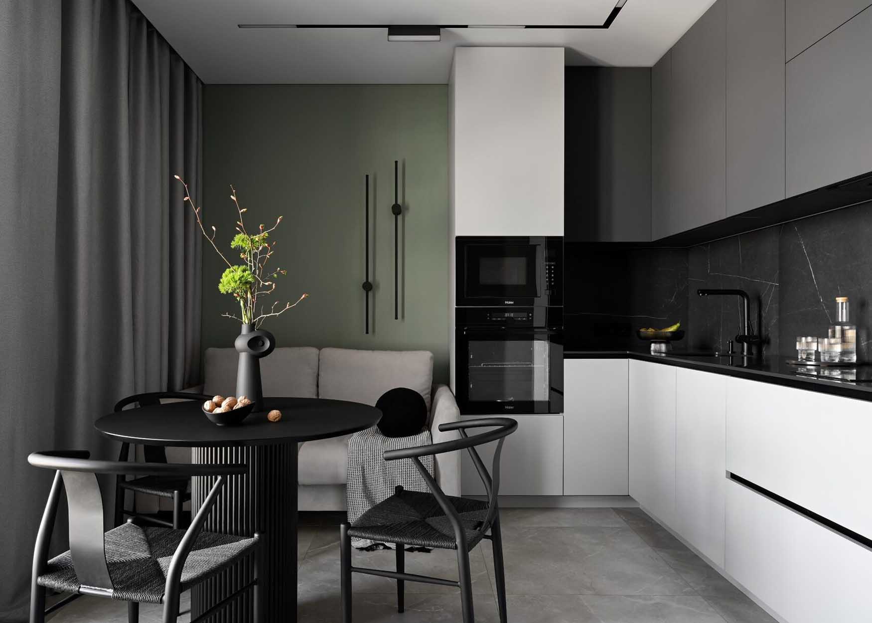 Modern minimalista legénylakás új lakóparkban Modern minimalista legénylakás új lakóparkban