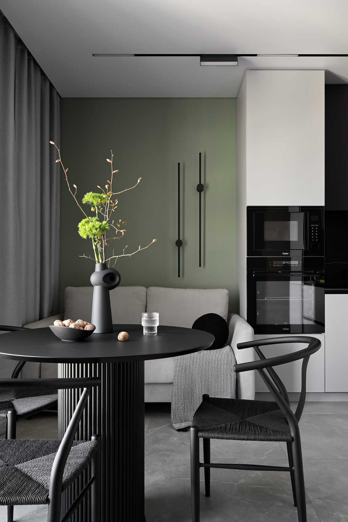 Modern minimalista legénylakás új lakóparkban Modern minimalista legénylakás új lakóparkban