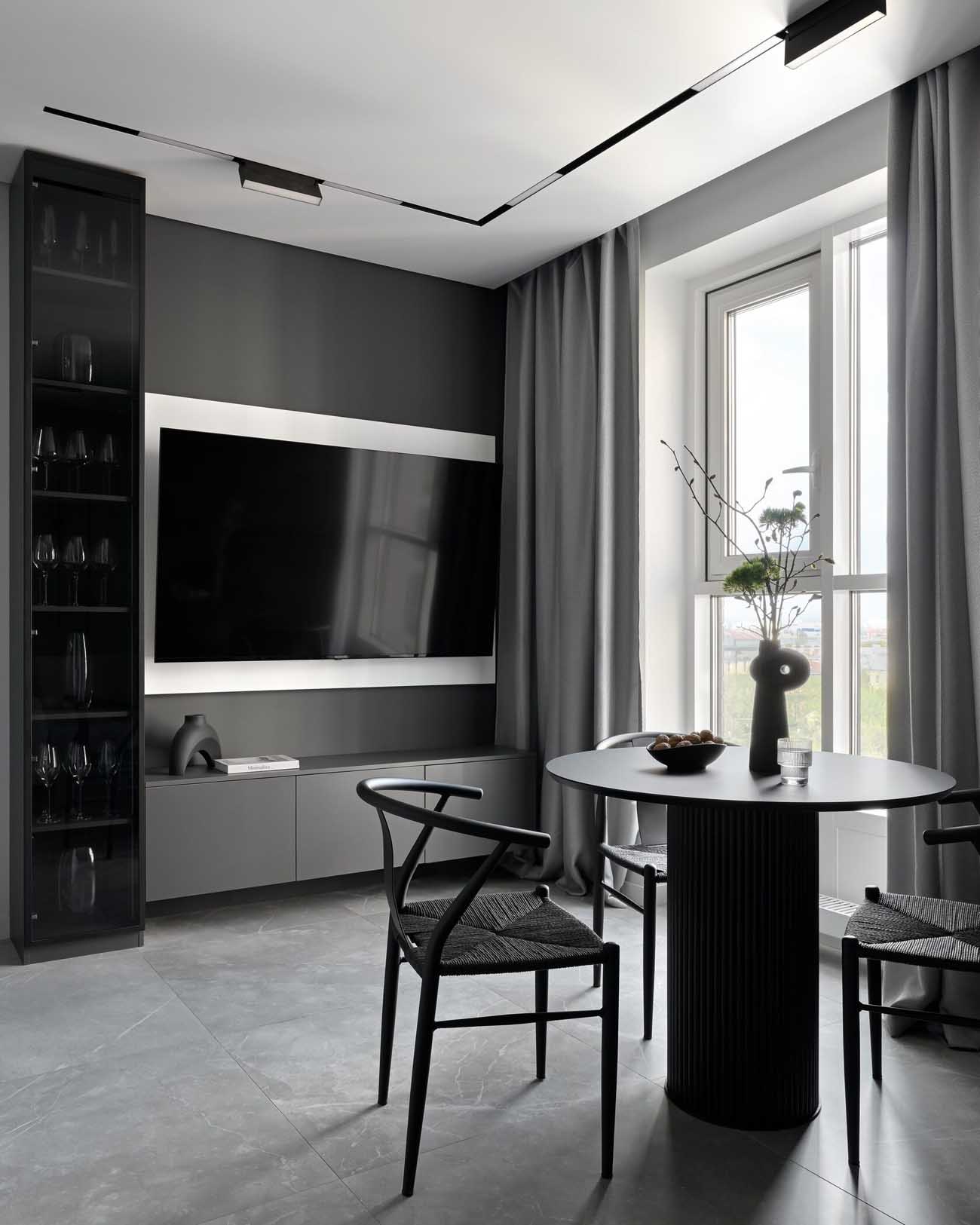 Modern minimalista legénylakás új lakóparkban Modern minimalista legénylakás új lakóparkban