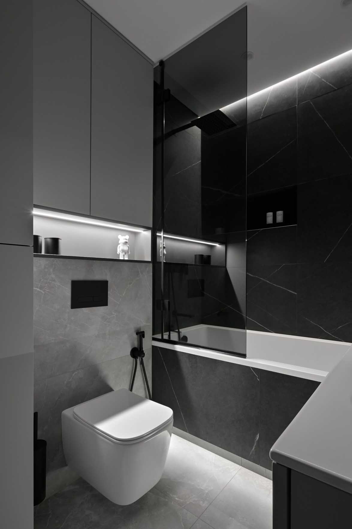 Modern minimalista legénylakás új lakóparkban Modern minimalista legénylakás új lakóparkban