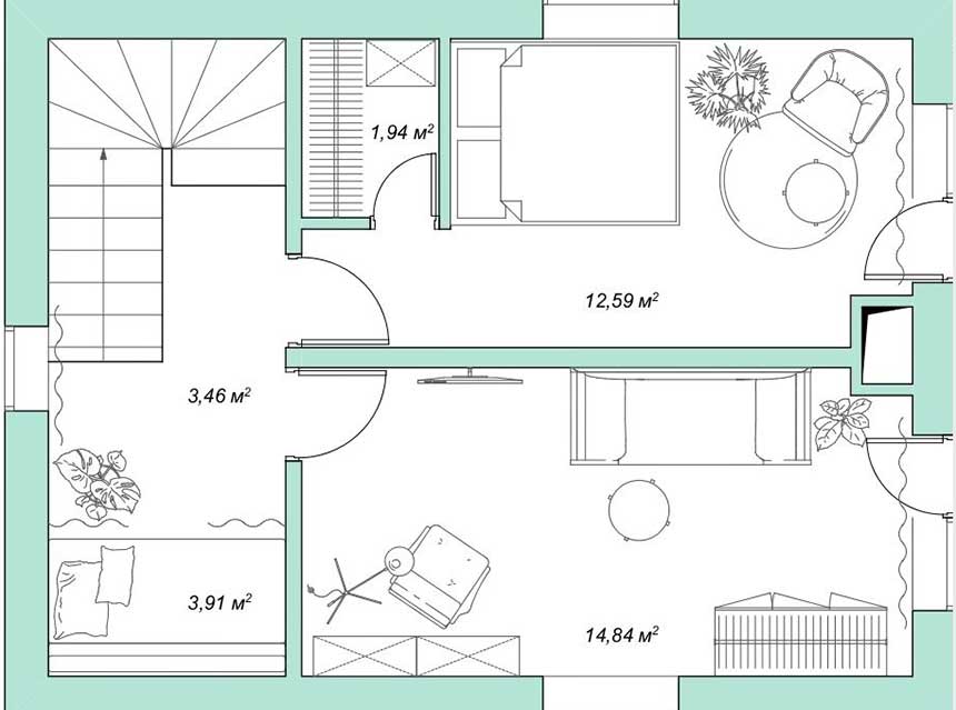 A víkendház modern chalet hangulatú otthonná alakult át A víkendház modern chalet hangulatú otthonná alakult át