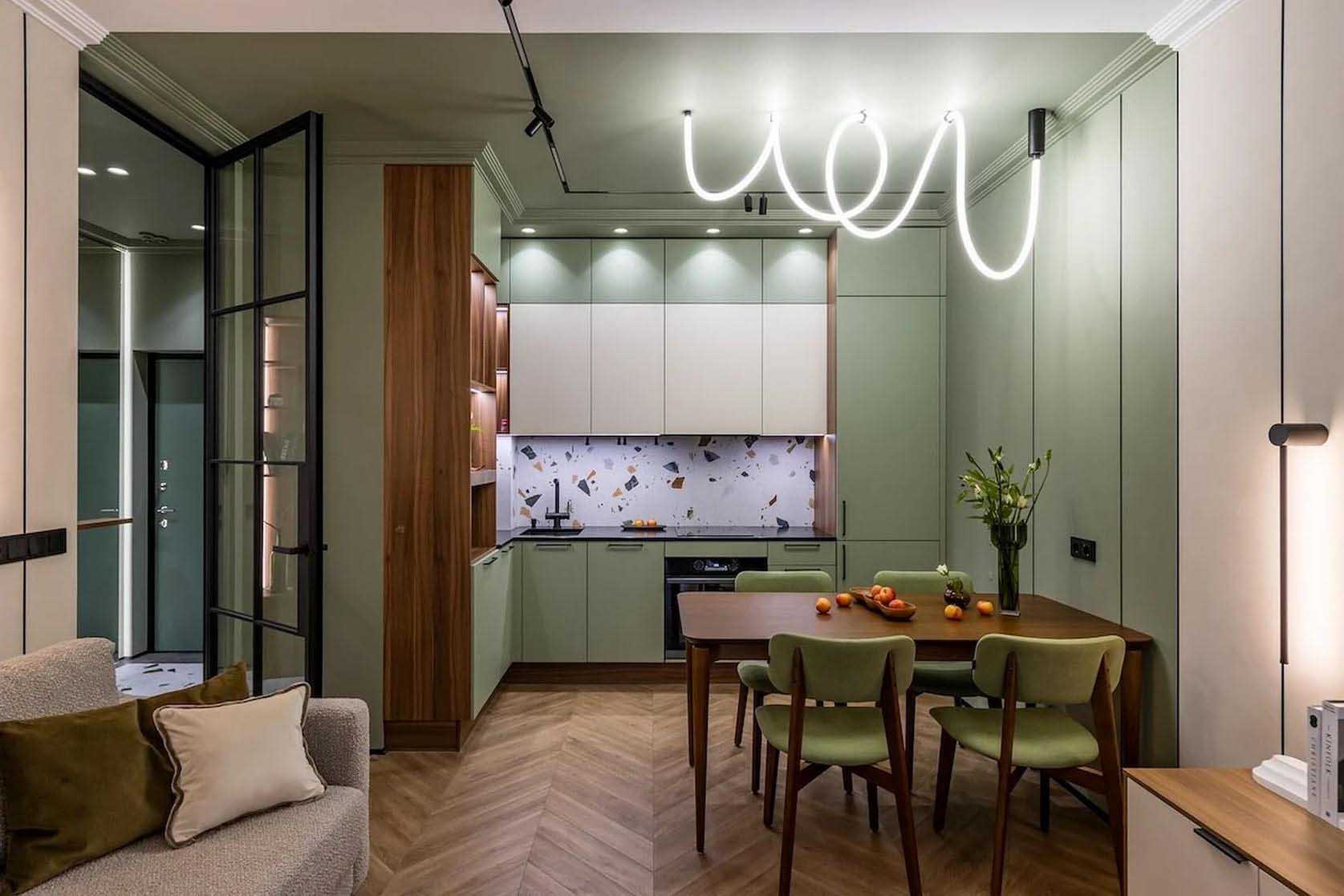 A lányuk jövőbeni otthonát rendezte be a házaspár: A pisztácia hűvös eleganciája 46 m2-en A lányuk jövőbeni otthonát rendezte be a házaspár: A pisztácia hűvös eleganciája 46 m2-en