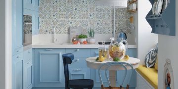 Provance-i, vidéki romantika világoskék és fehér színekkel