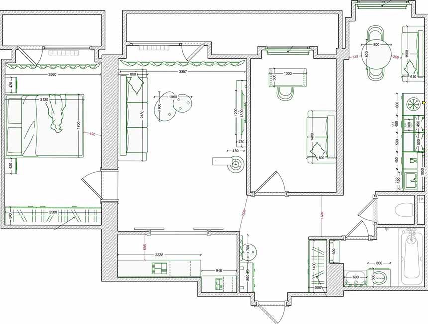 Befektetési célú lakásfelújítás: 65 m2-es ingatlan átváltozása Befektetési célú lakásfelújítás: 65 m2-es ingatlan átváltozása