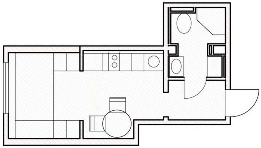 Apró lakásból hangulatos otthon, 19 m2 Apró lakásból hangulatos otthon, 19 m2