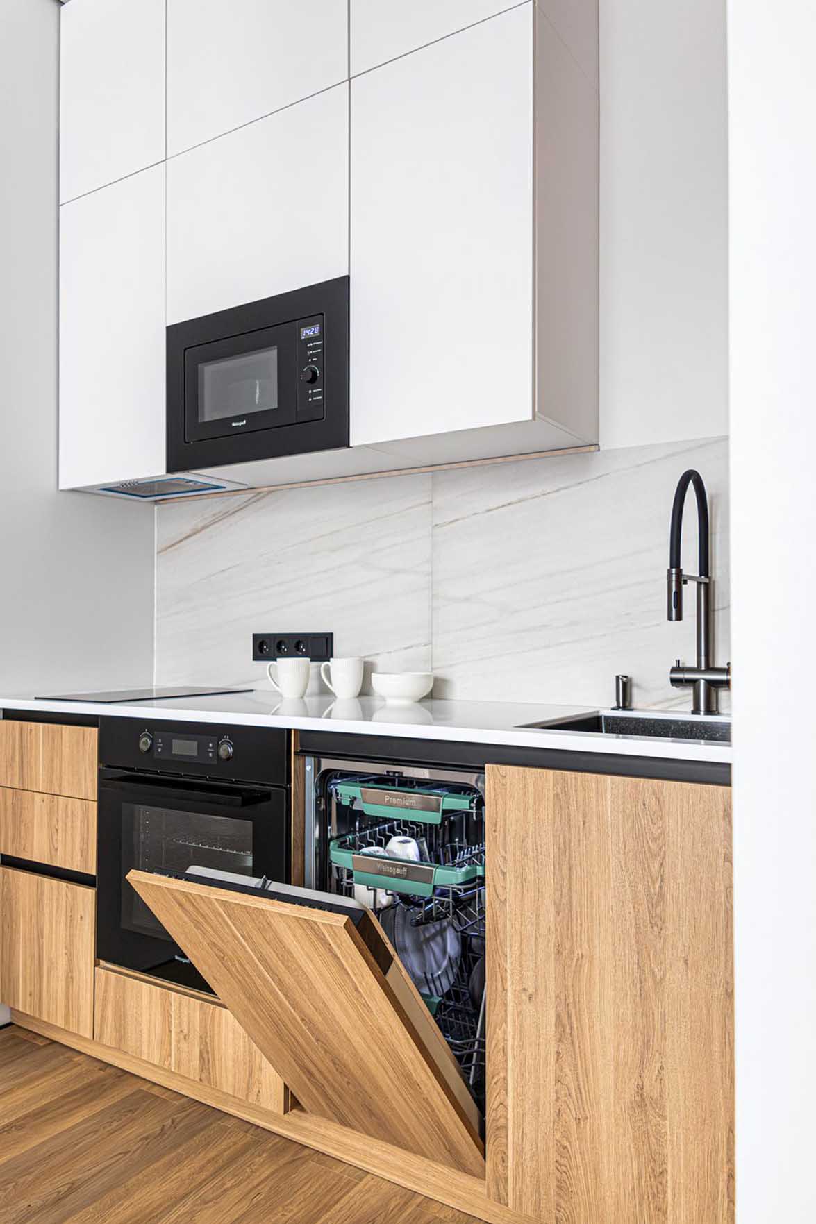 Elegáns szálloda minimalista stílusában berendezett lakás