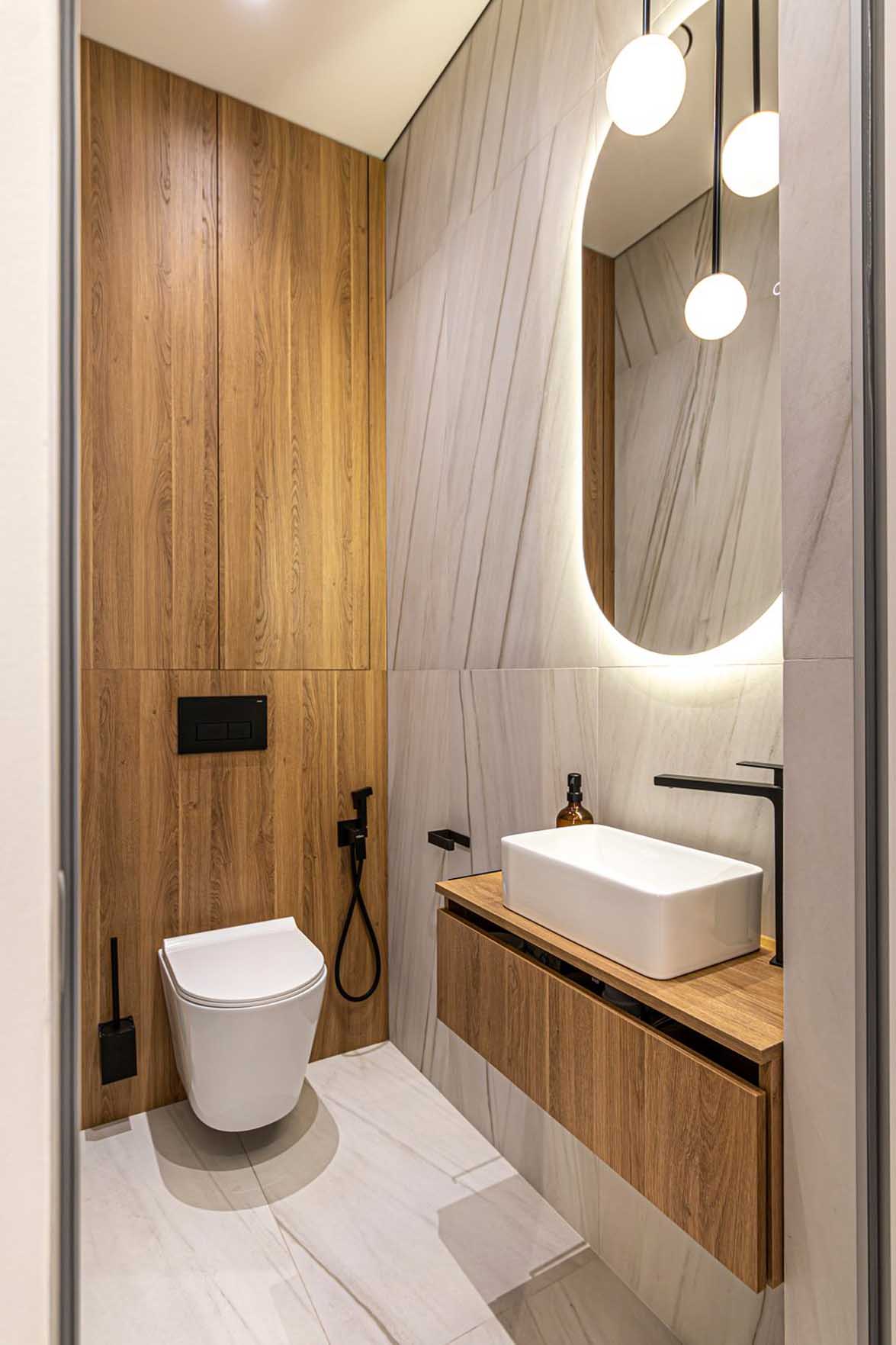 Elegáns szálloda minimalista stílusában berendezett lakás