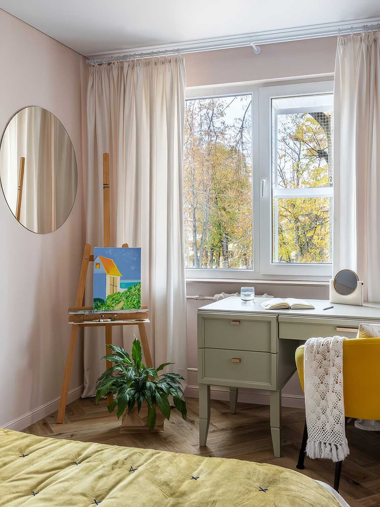 Életöröm és francia sikk kétszobás lakásban Életöröm és francia sikk kétszobás lakásban