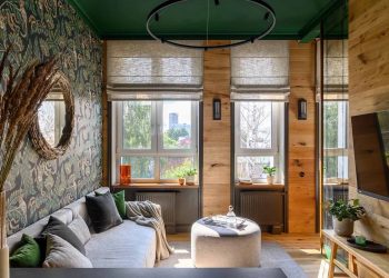 Természetes anyagok és színpaletta, harmonikus eklektika 43 m2-en