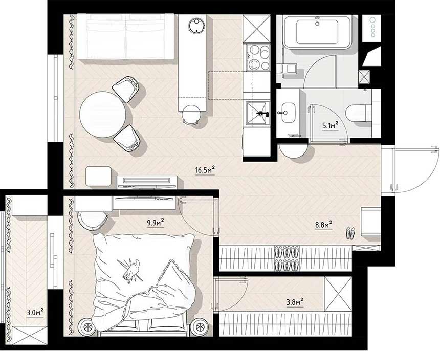 Igényes lakásfelújítás, látványkandalló, konyhasziget Igényes lakásfelújítás, látványkandalló, konyhasziget