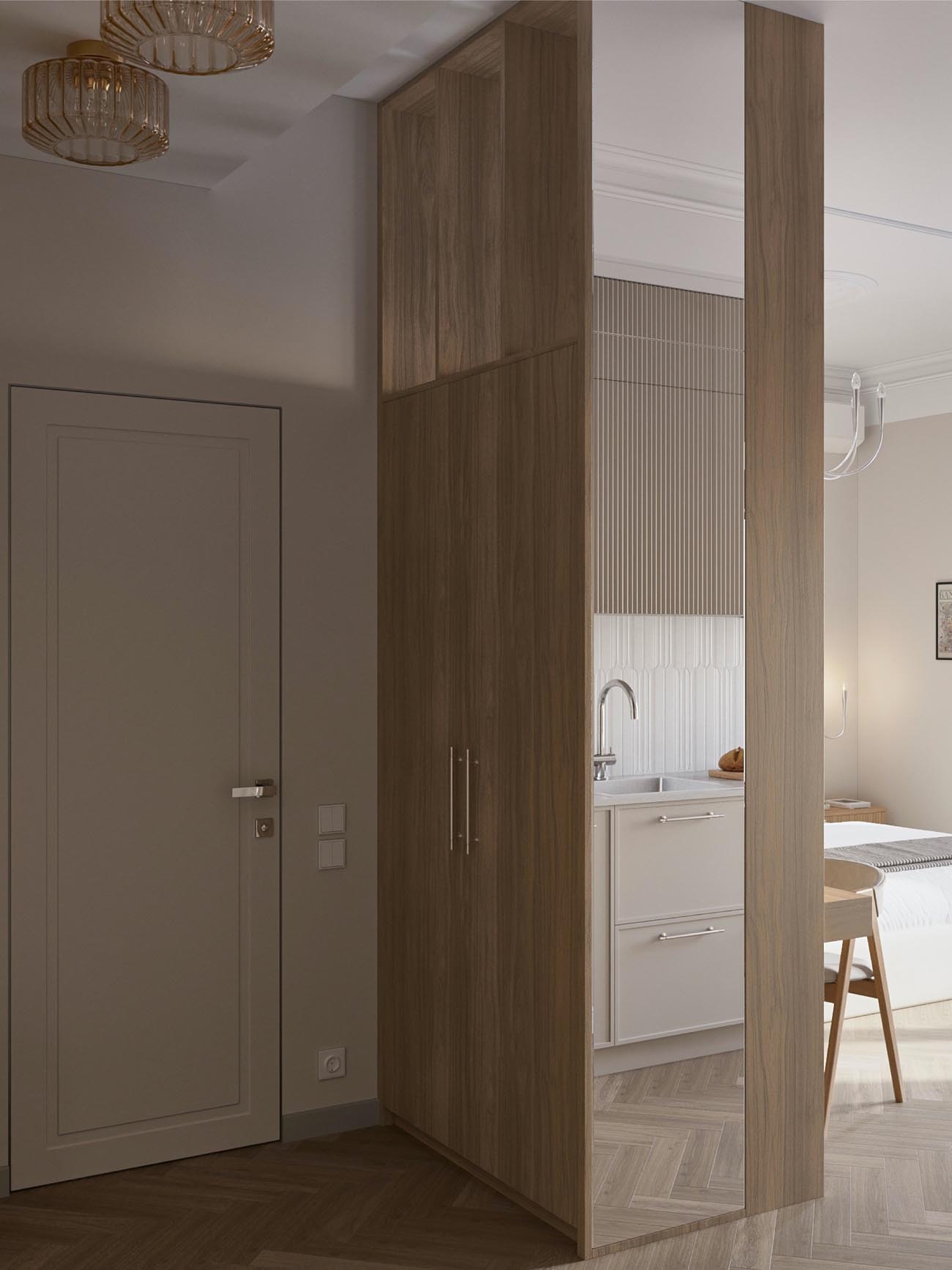 Intelligens térszervezés kis lakásban Intelligens térszervezés kis lakásban