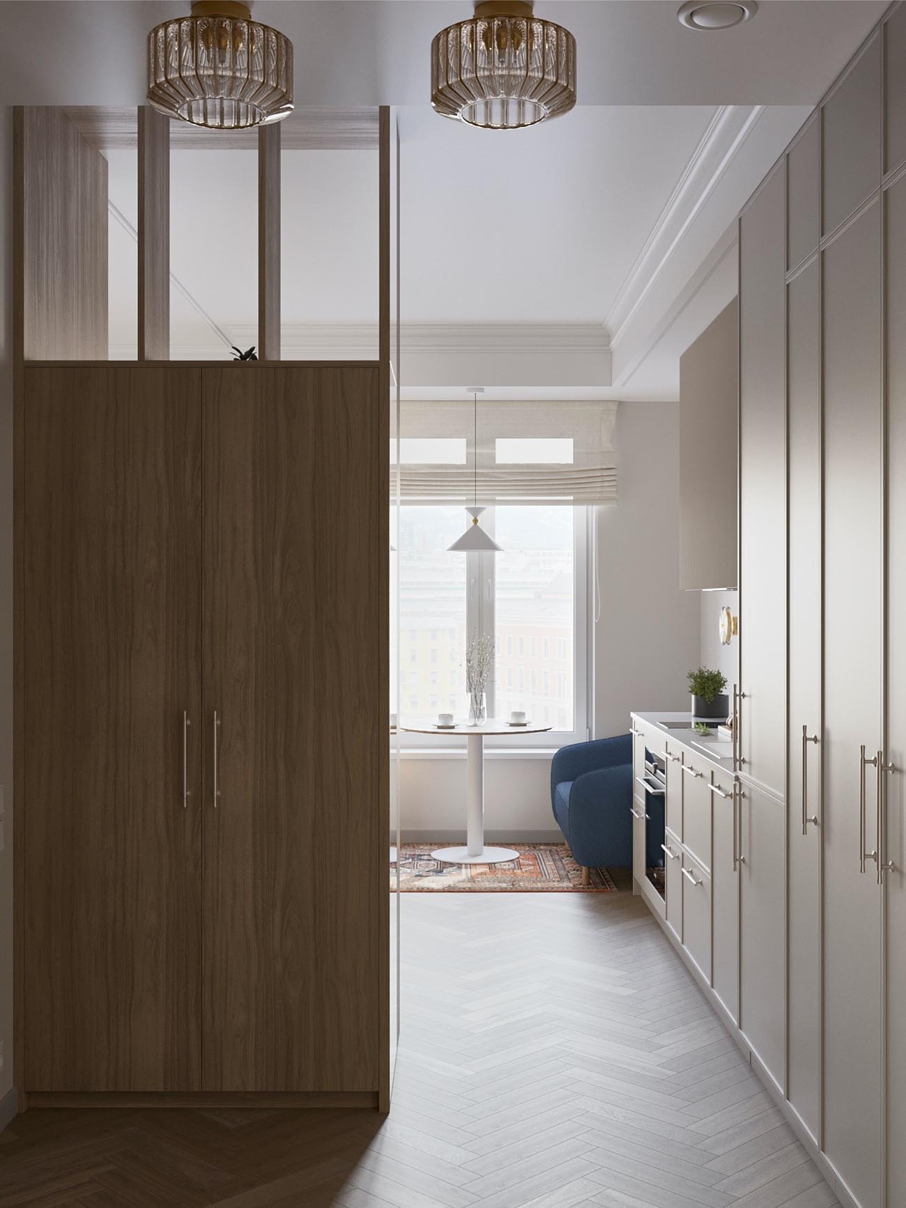 Intelligens térszervezés kis lakásban Intelligens térszervezés kis lakásban