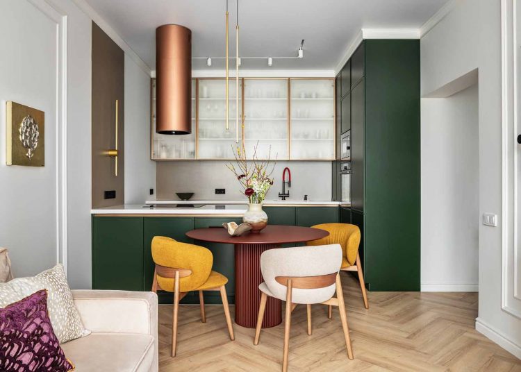 Klasszikus alapok és színes harmónia 78 m2-en