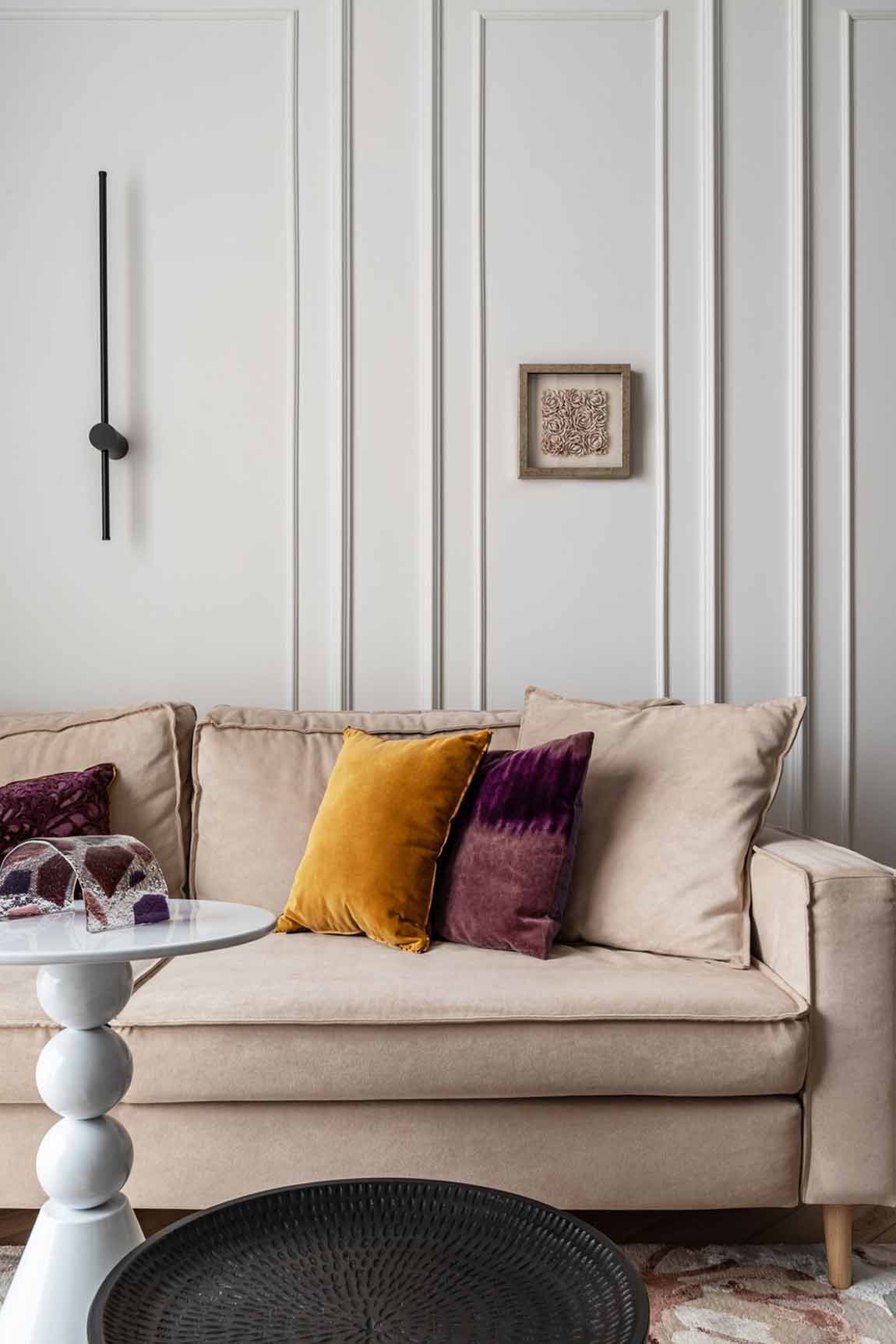 Klasszikus alapok és színes harmónia 78 m2-en Klasszikus alapok és színes harmónia 78 m2-en