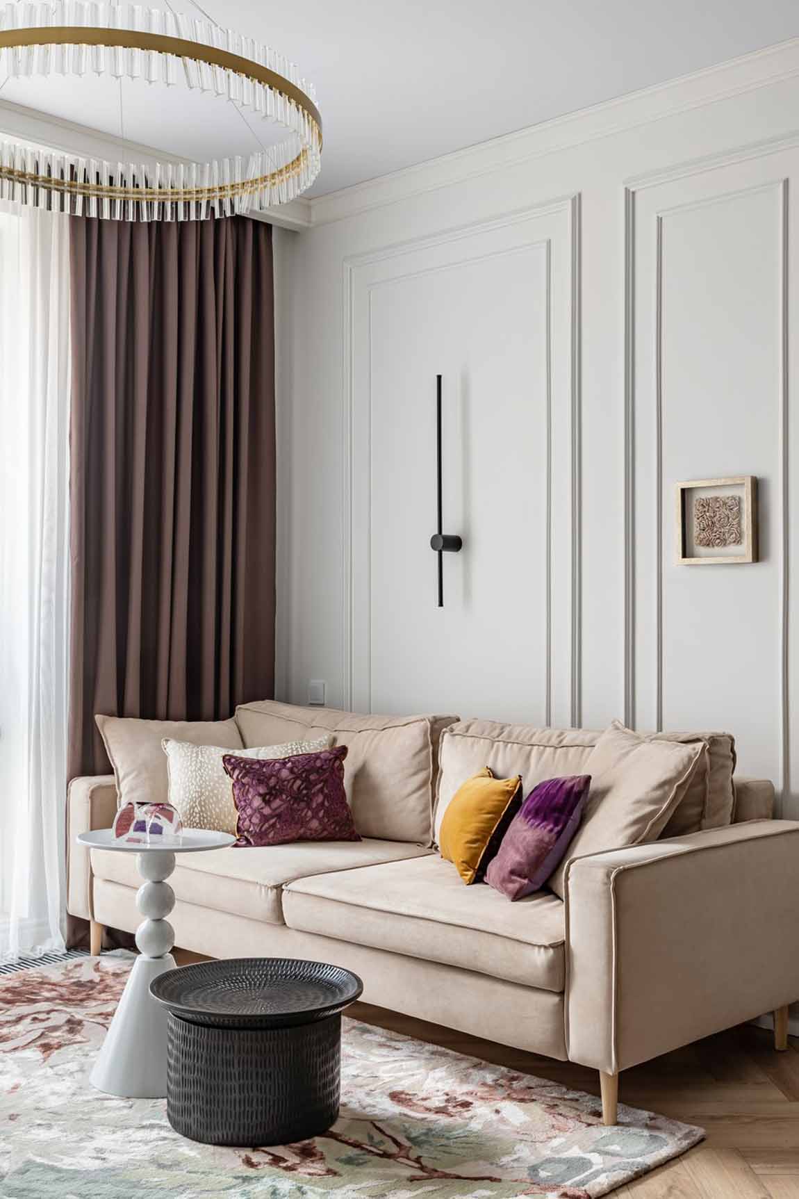 Klasszikus alapok és színes harmónia 78 m2-en Klasszikus alapok és színes harmónia 78 m2-en