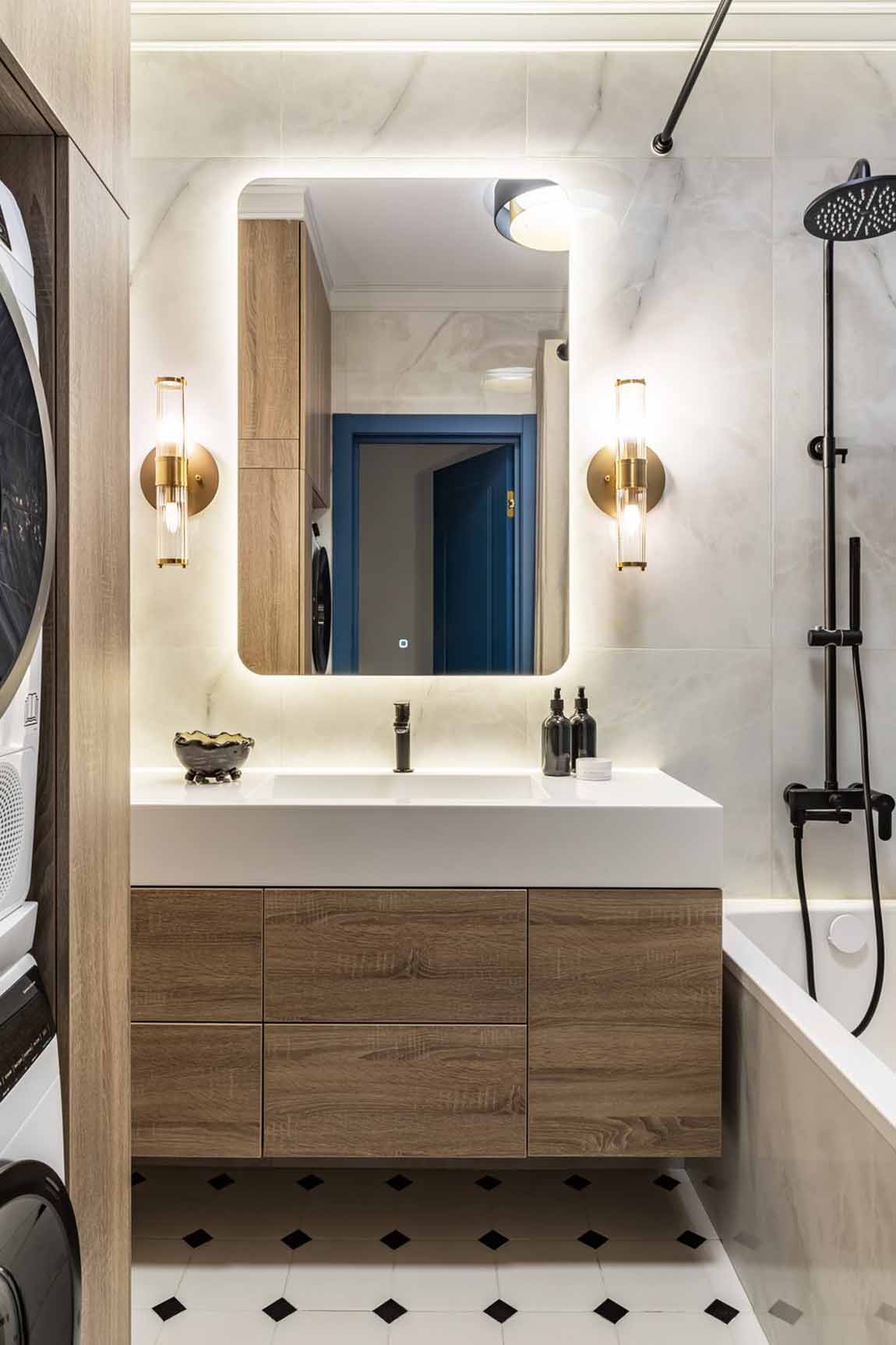 Klasszikus alapok és színes harmónia 78 m2-en Klasszikus alapok és színes harmónia 78 m2-en