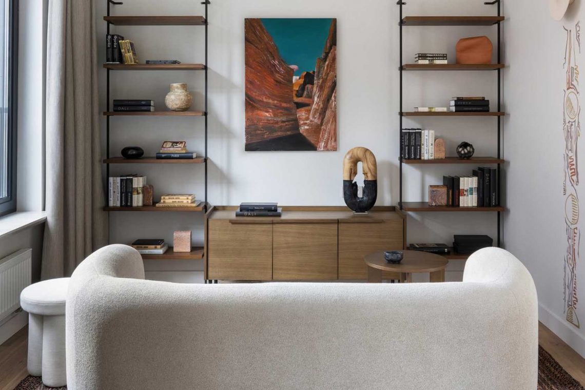 Lágy minimalizmus és afrikai motívumok 70 m2-en