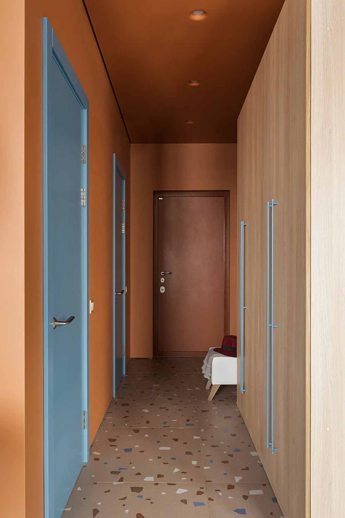 Merész színek, ötletes térszervezés 48 m2-en Merész színek, ötletes térszervezés 48 m2-en