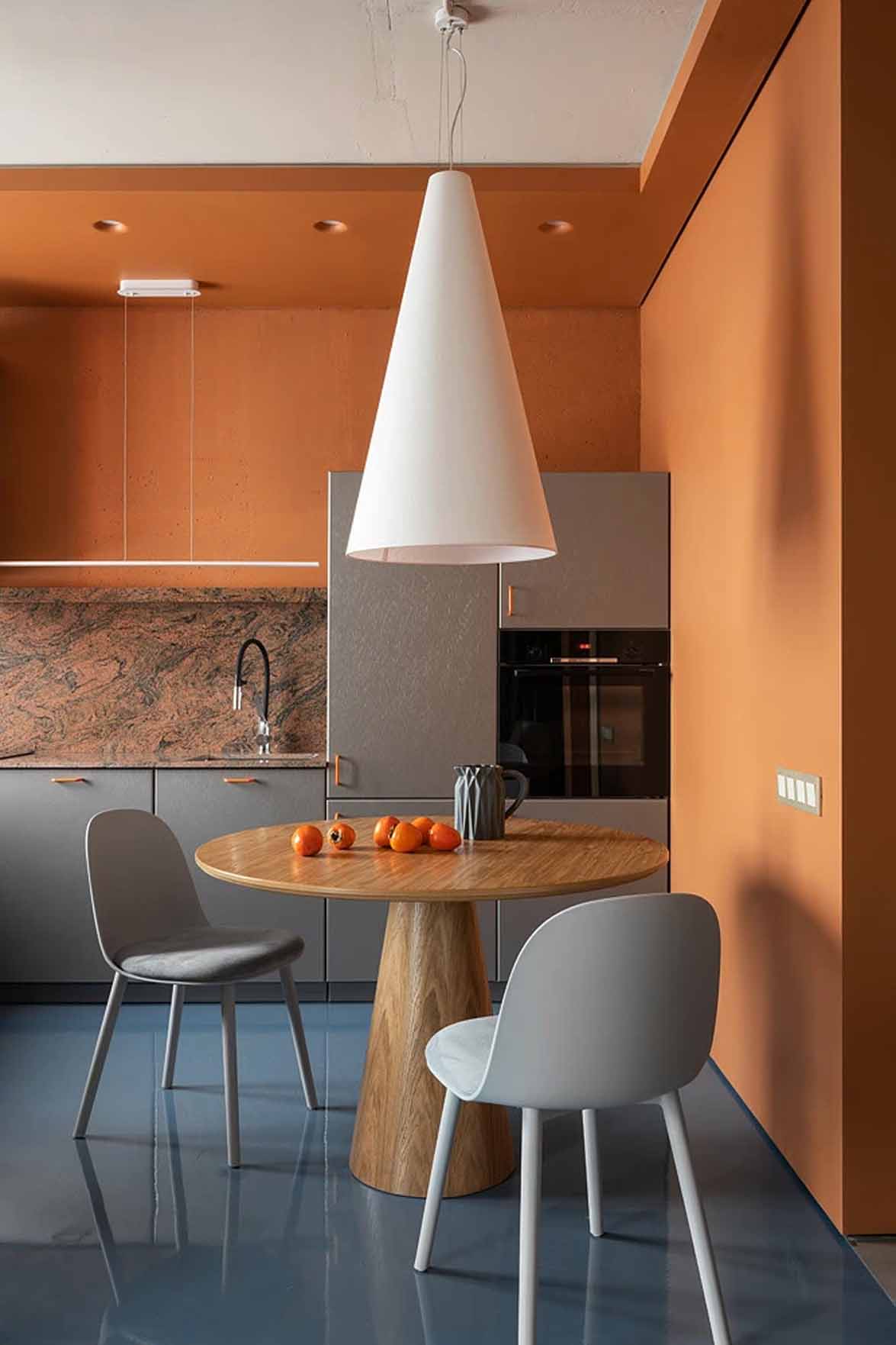 Merész színek, ötletes térszervezés 48 m2-en Merész színek, ötletes térszervezés 48 m2-en