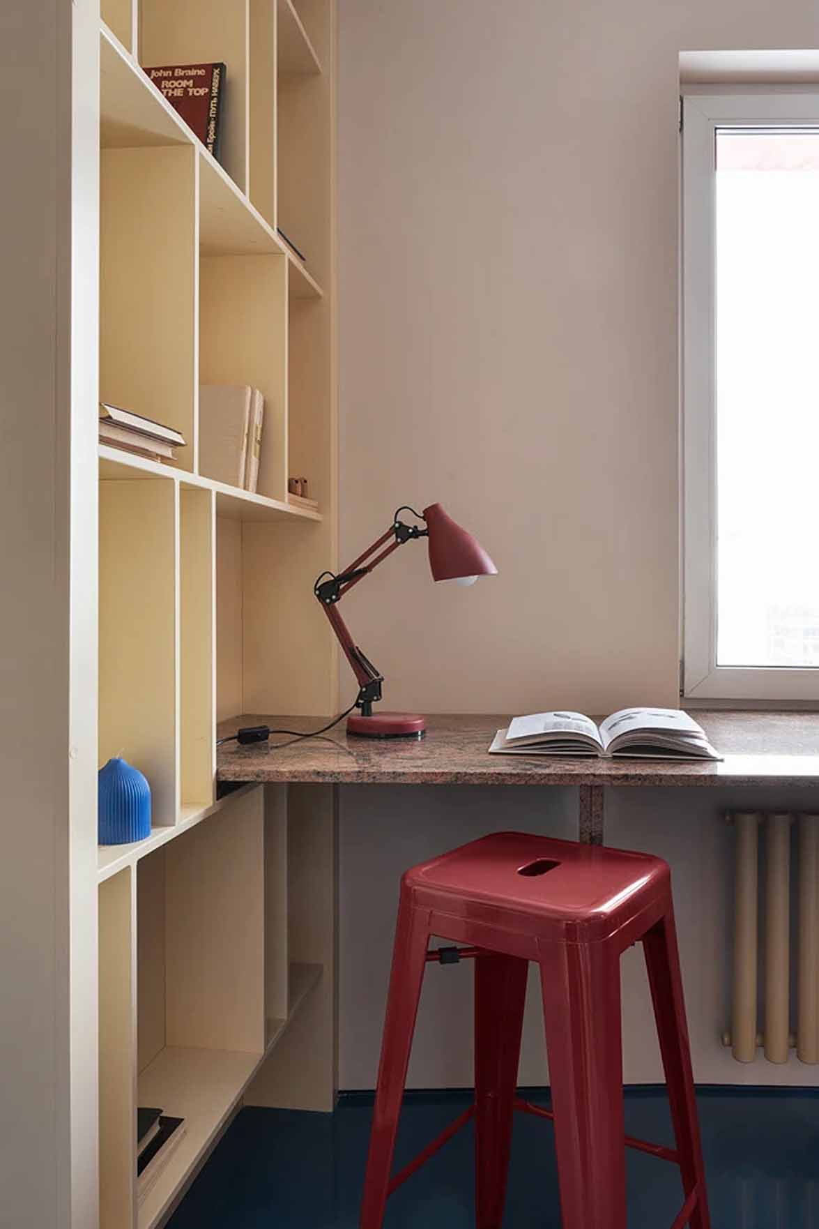 Merész színek, ötletes térszervezés 48 m2-en Merész színek, ötletes térszervezés 48 m2-en