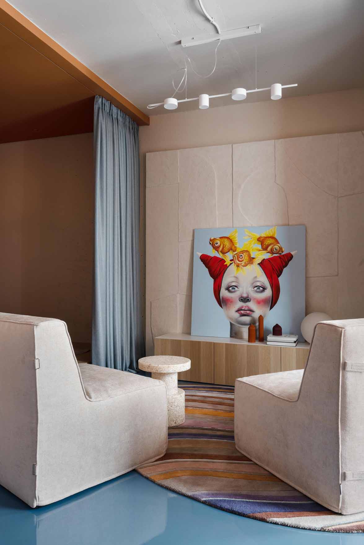 Merész színek, ötletes térszervezés 48 m2-en Merész színek, ötletes térszervezés 48 m2-en