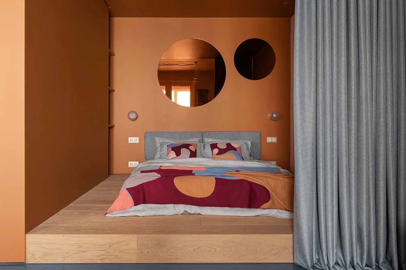 Merész színek, ötletes térszervezés 48 m2-en Merész színek, ötletes térszervezés 48 m2-en