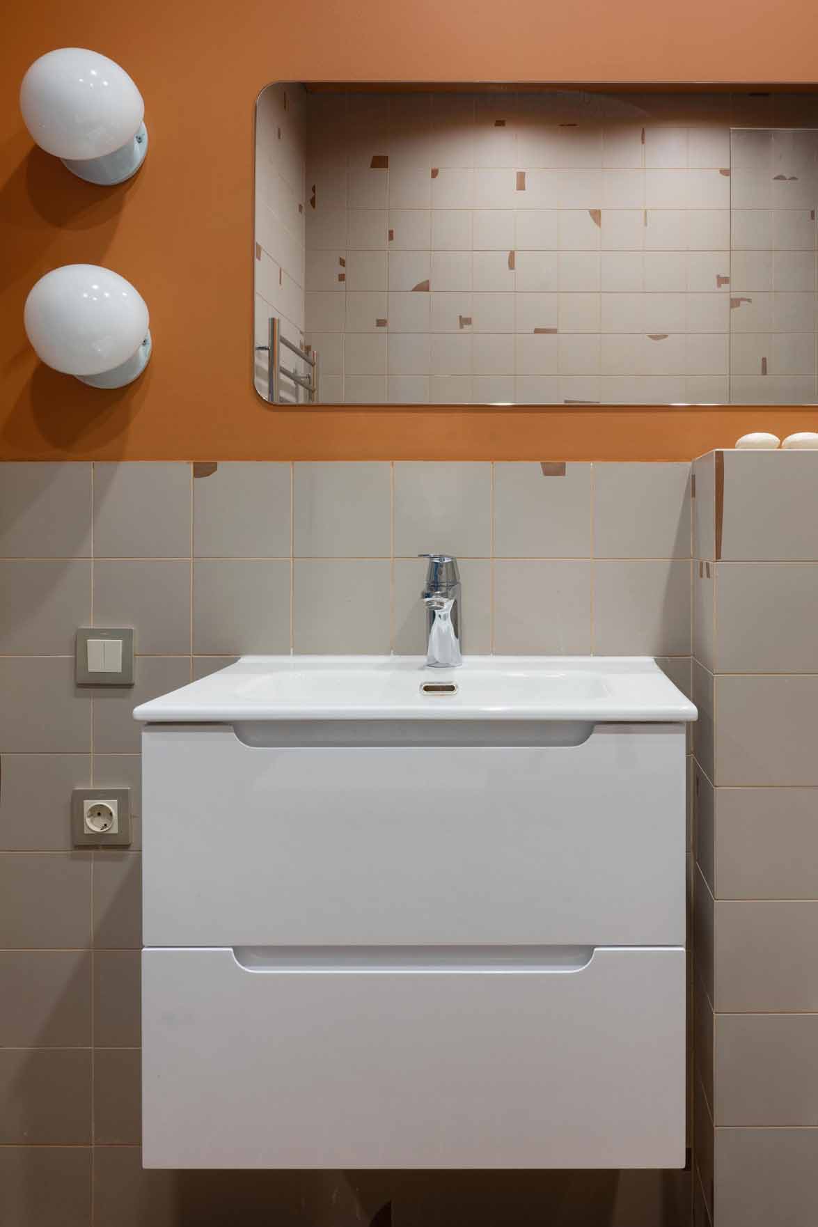 Merész színek, ötletes térszervezés 48 m2-en Merész színek, ötletes térszervezés 48 m2-en