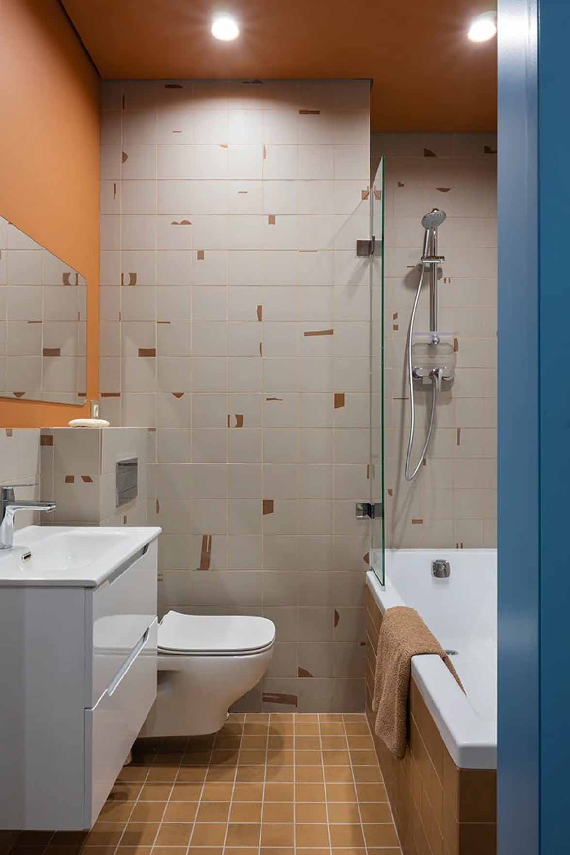 Merész színek, ötletes térszervezés 48 m2-en Merész színek, ötletes térszervezés 48 m2-en