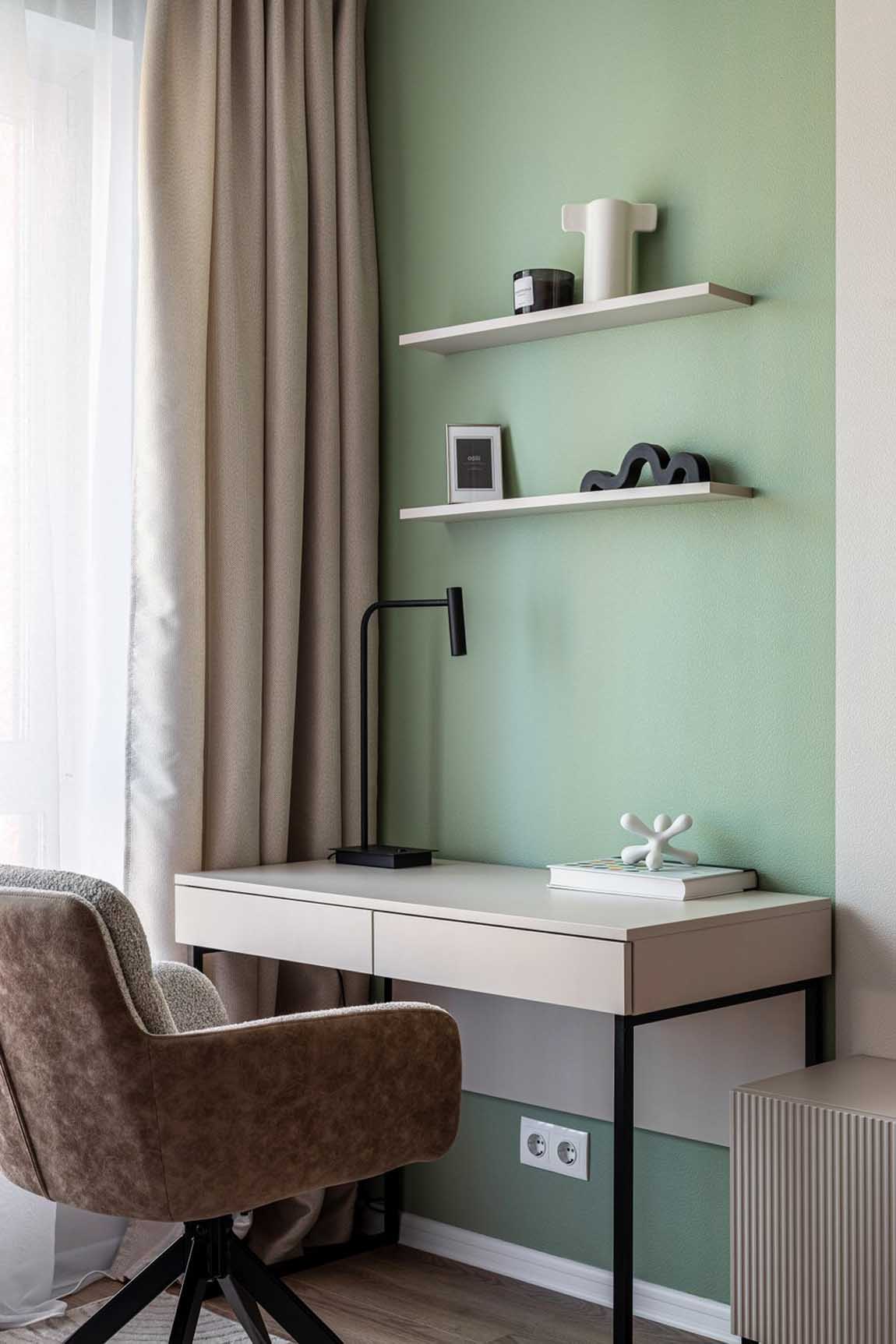 Pasztell harmónia és funkcionális térszervezés 32 m2-en