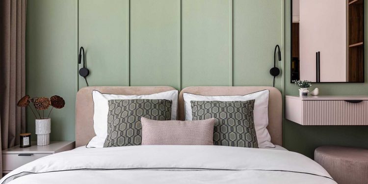 Pasztell harmónia és funkcionális térszervezés 32 m2-en