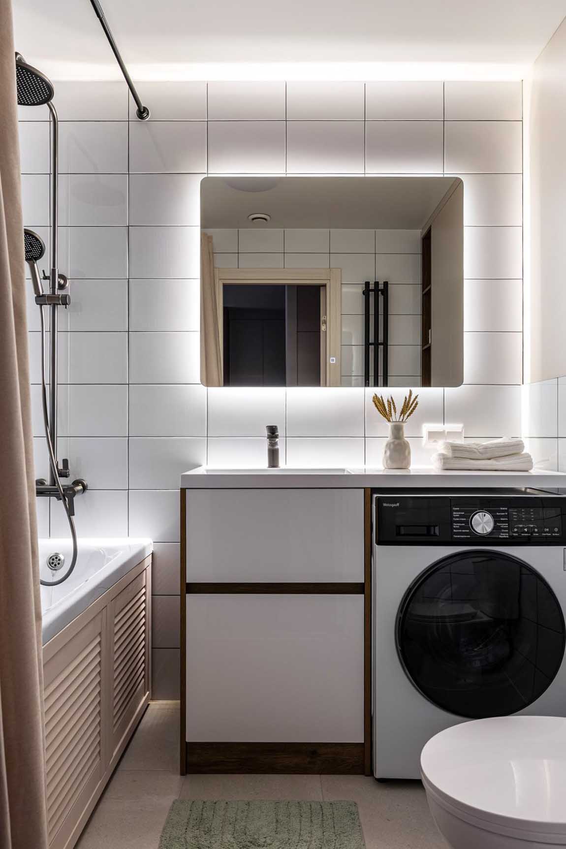 Pasztell harmónia és funkcionális térszervezés 32 m2-en Pasztell harmónia és funkcionális térszervezés 32 m2-en