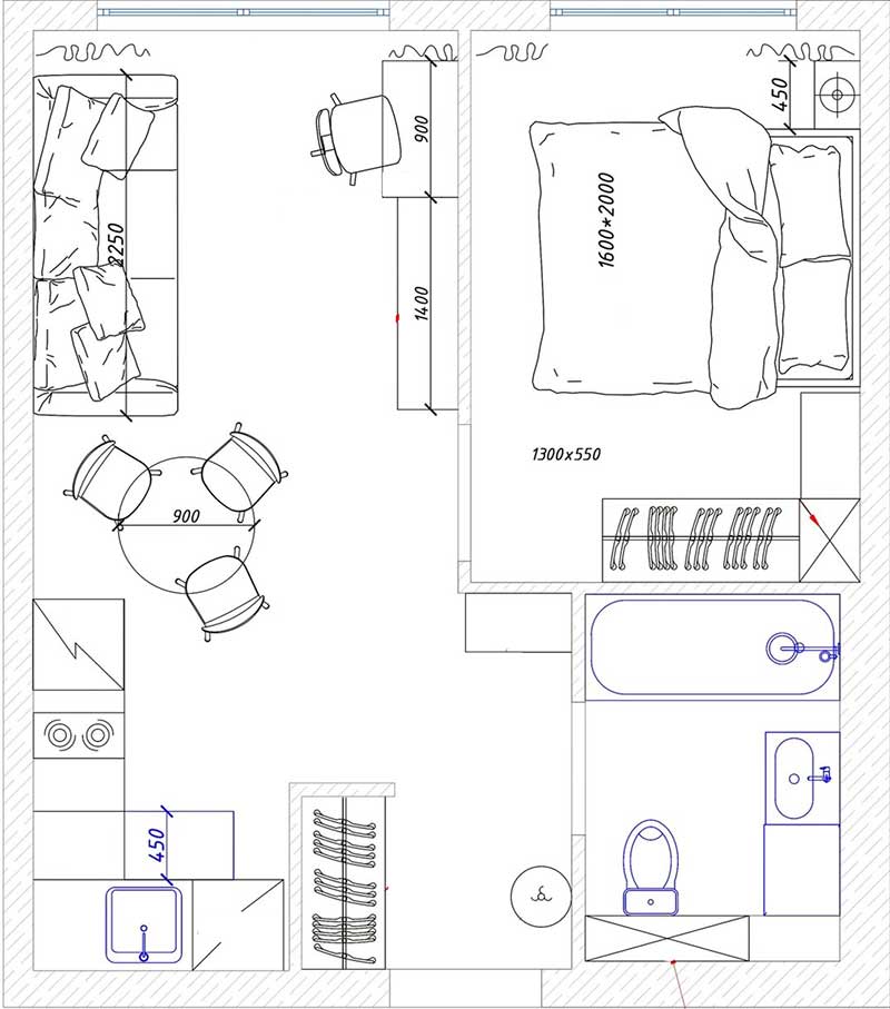 Pasztell harmónia és funkcionális térszervezés 32 m2-en Pasztell harmónia és funkcionális térszervezés 32 m2-en