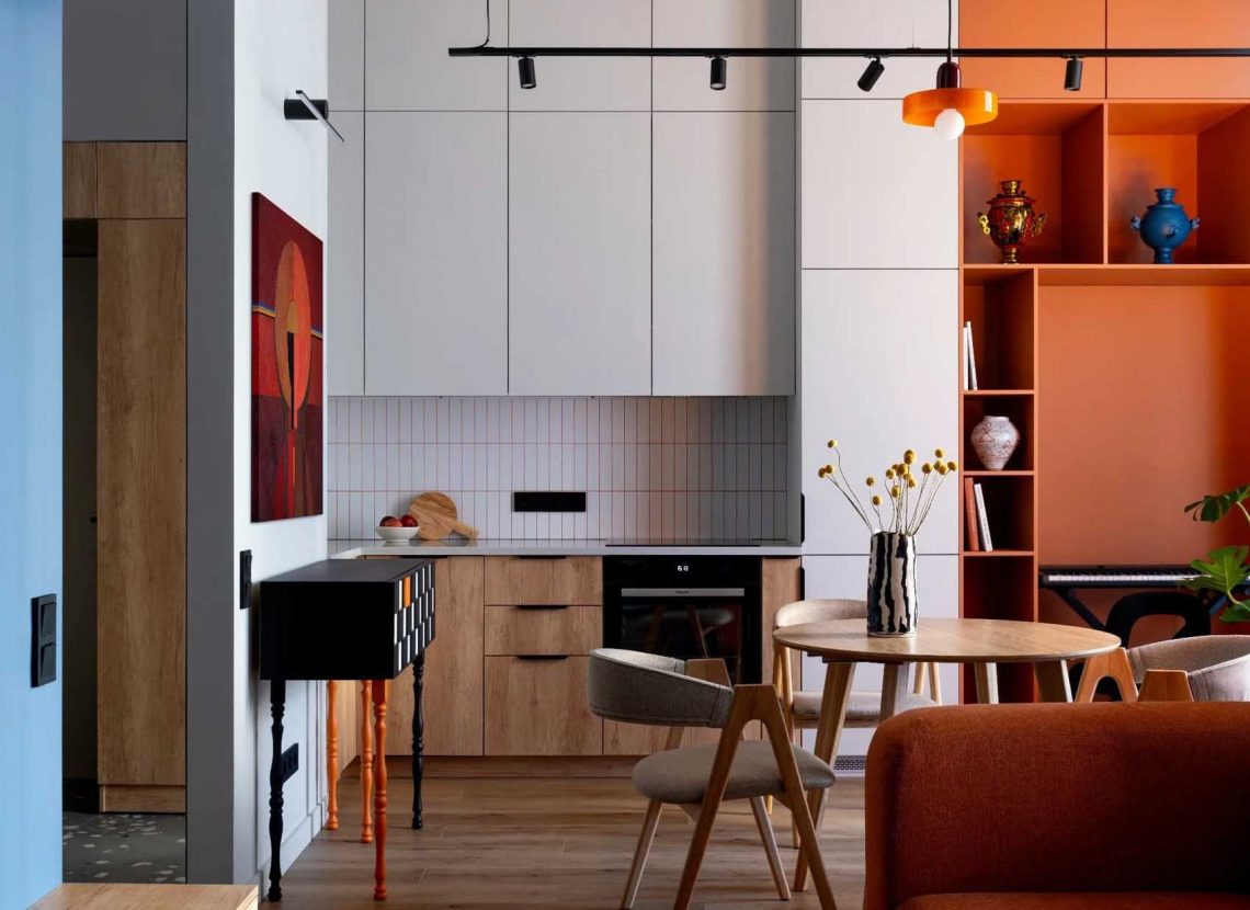 Nagy belmagasság, ötletes térrendezési megoldások 44m2-en