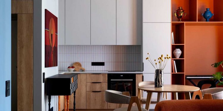 Nagy belmagasság, ötletes térrendezési megoldások 44m2-en