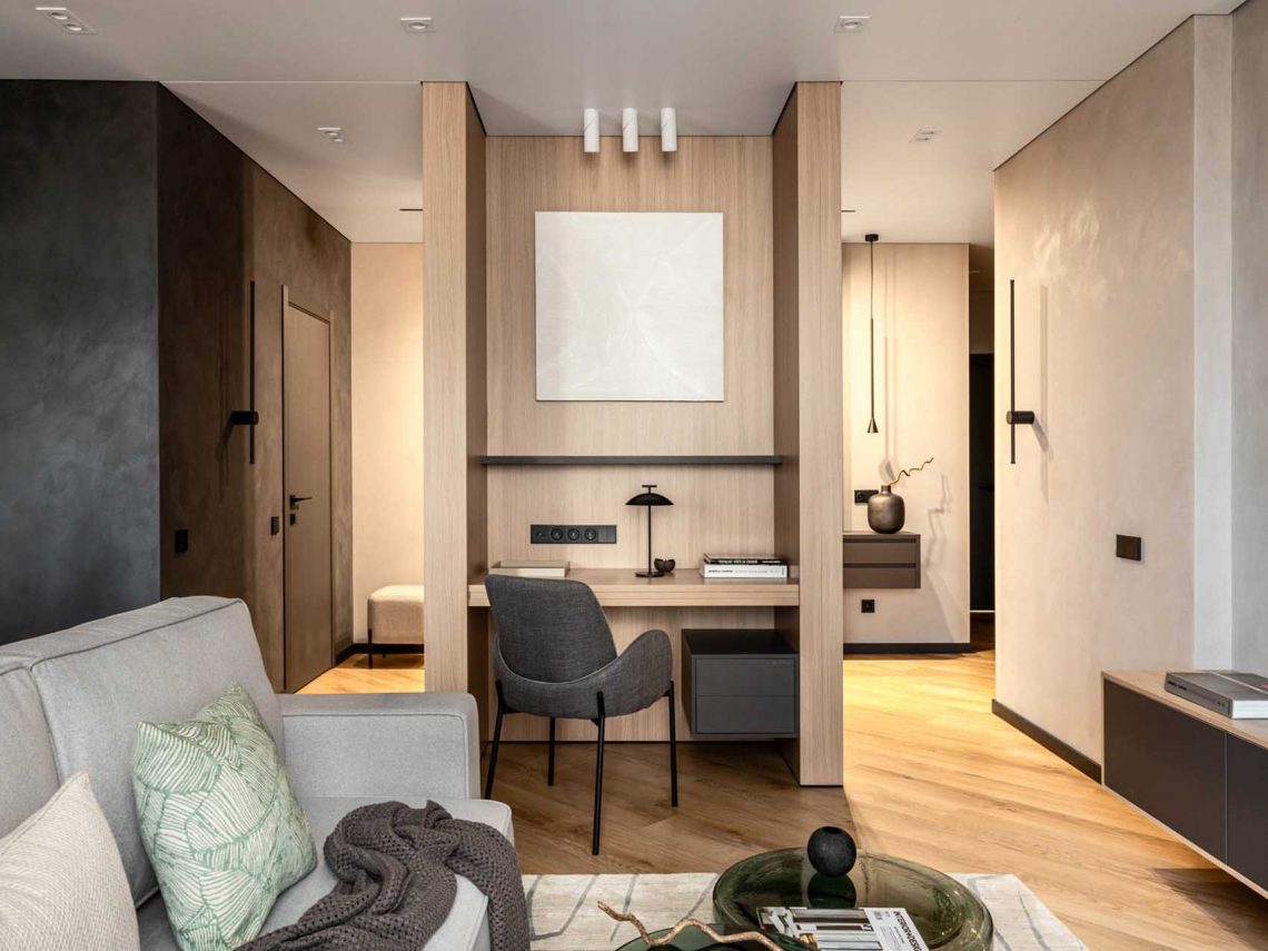 Minimalista formák és meleg, barátságos textúrák