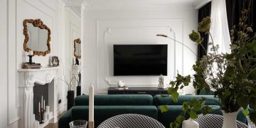 Az empire stílus eleganciáját idéző enteriőr 45 m2-en