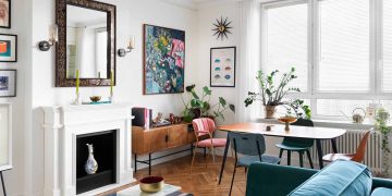 Franciás, eklektikus, élettel teli otthon